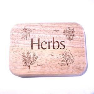 NWOT Cutting Board for Herbs Small Wooden